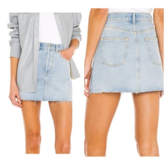 Boyish Dresses & Skirts - Boyish THE COREY Mini Denim Skirt Sz 26 in THE BIRDS